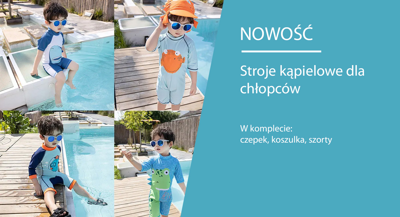 Stroje kąpielowe dla chłopców hurtowo kupić w Polsce